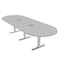 Skutchi Designs 45 in W, 120 in L, 29 in H, Engineered Wood Top, Grey HAR-RAC-46x119-T-ELEC-XD01 - alternate 1